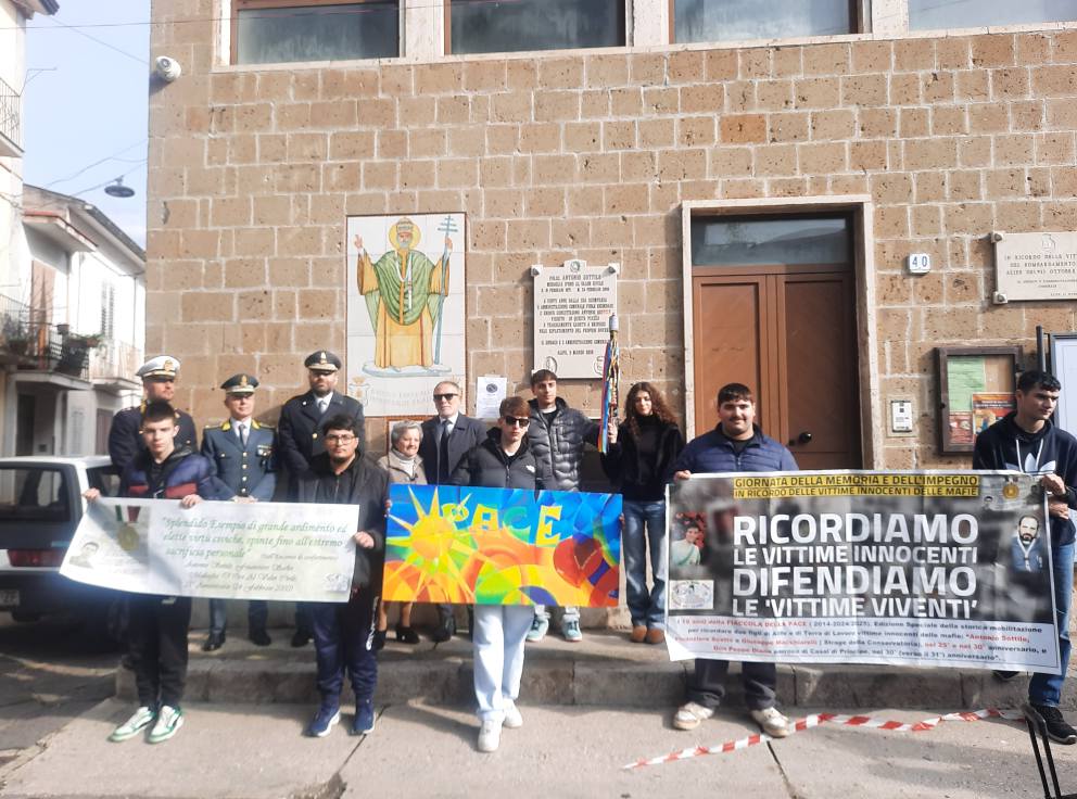 ALIFE, DECENNALE DELLA FIACCOLA DELLA PACE PER RICORDARE SOTTILE, MACCHIARELLI E DON DIANA