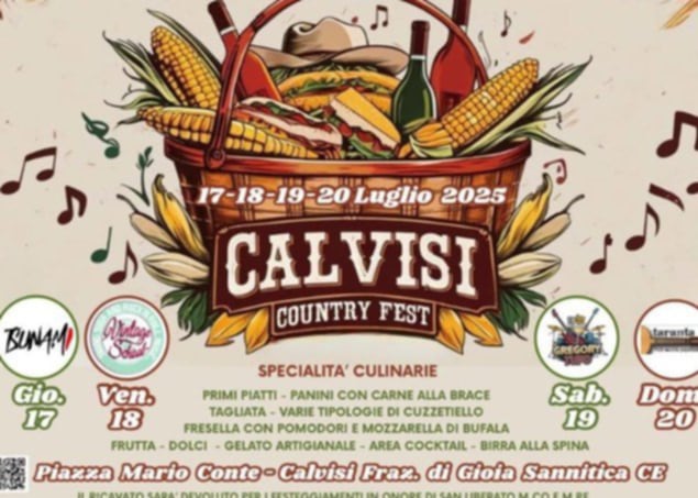GIOIA SANNITICA, BOMBA D’ACQUA SUL PAESE, RINVIATA LA PRIMA SERATA DELLA “CALVISI COUNTRY FEST”