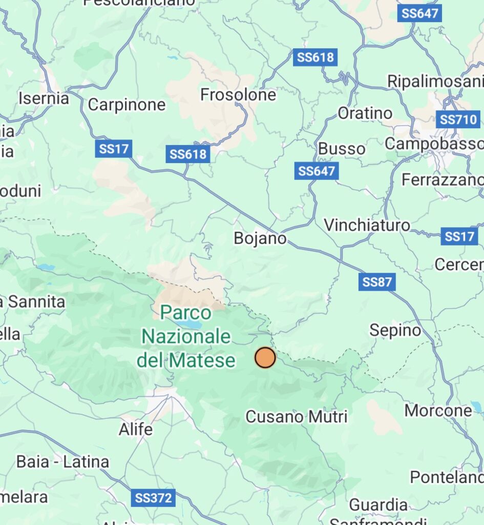 MATESE, TERREMOTO NELLA NOTTE, SCOSSA DI 2,5