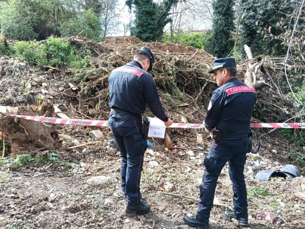 CAIANELLO, SCOPERTO ILLECITO SMALTIMENTO DI RIFIUTI SPECIALI: SEQUESTRATA L’AREA