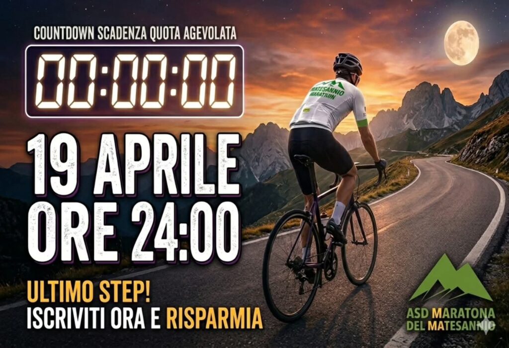 LA MATESANNIO MARATHON 2026 SI TINGE DI TRICOLORE : SARÀ PROVA DEL CAMPIONATO ITALIANO MEDIOFONDO ACSI
