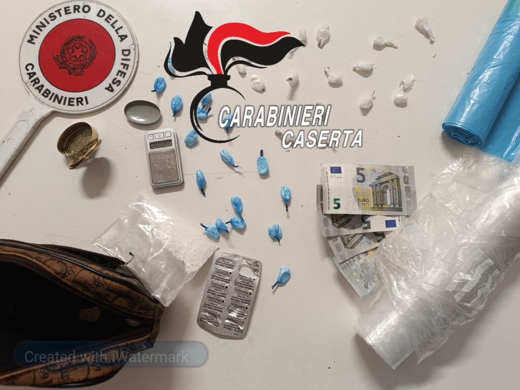 BLITZ DELLA RADIOMOBILE A CASERTA: ARRESTATO 29ENNE, SEQUESTRATI DROGA, CONTANTI E BILANCINO