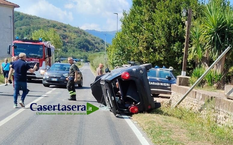 GRAVE INCIDENTE SULLA PROVINCIALE A PIANA DI MONTEVERNA: DONNA RIMANE INTRAPPOLATA NELL’AUTO