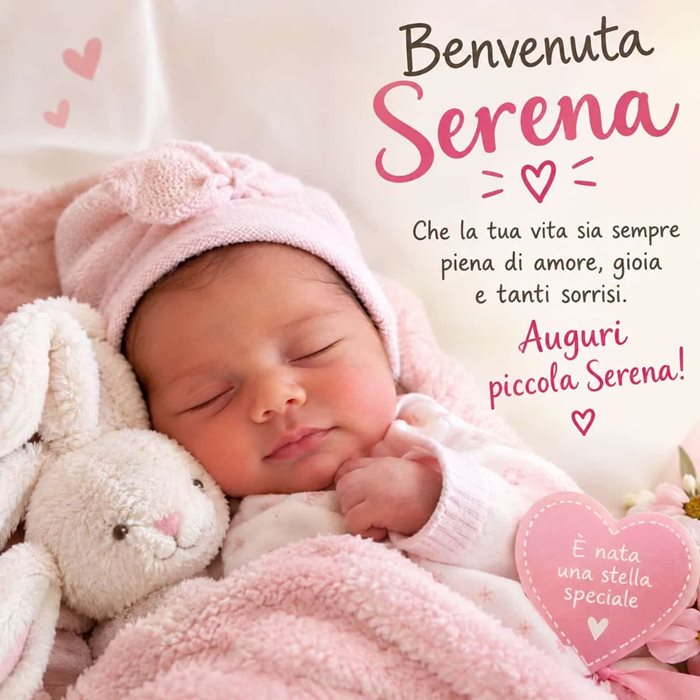 E’ NATA SERENA, LA PICCOLA PRINCIPESSA DI ANGELO MASTROIANNI E SONIA MAIORIELLO!
